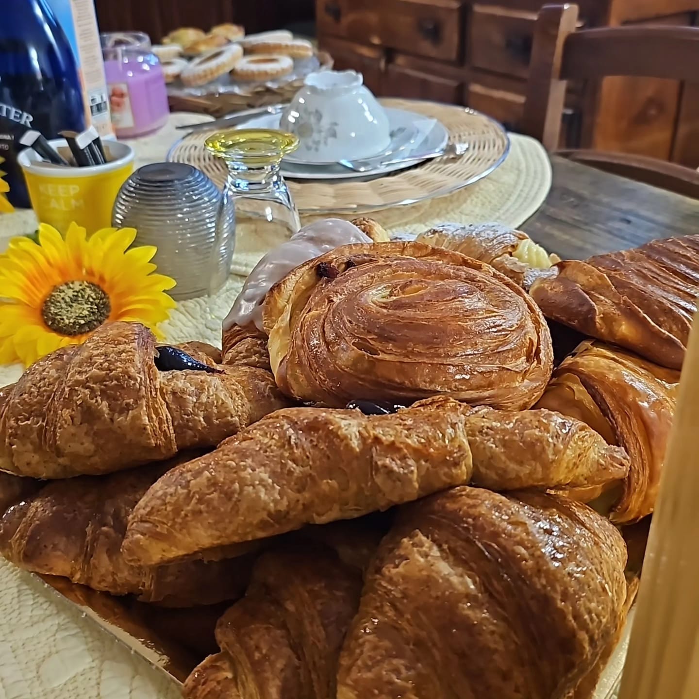 Colazione cornetti e brioche fatte in casa